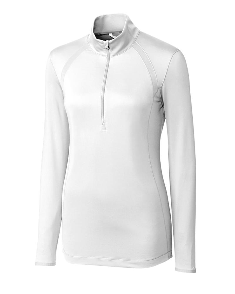 Cutter and Buck Williams Half Zip Sweater (Women's Cut) - LCK08686 - White