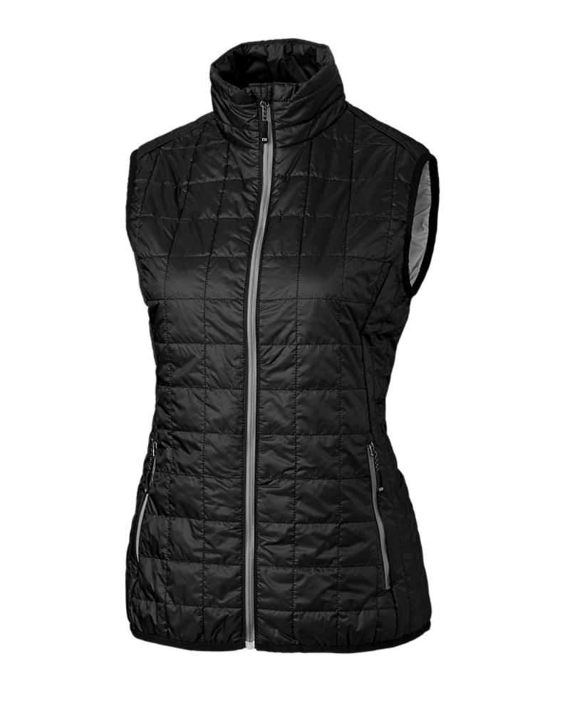 Cutter and Buck Rainier Vest (Women's Cut) - LCO00008 - Black