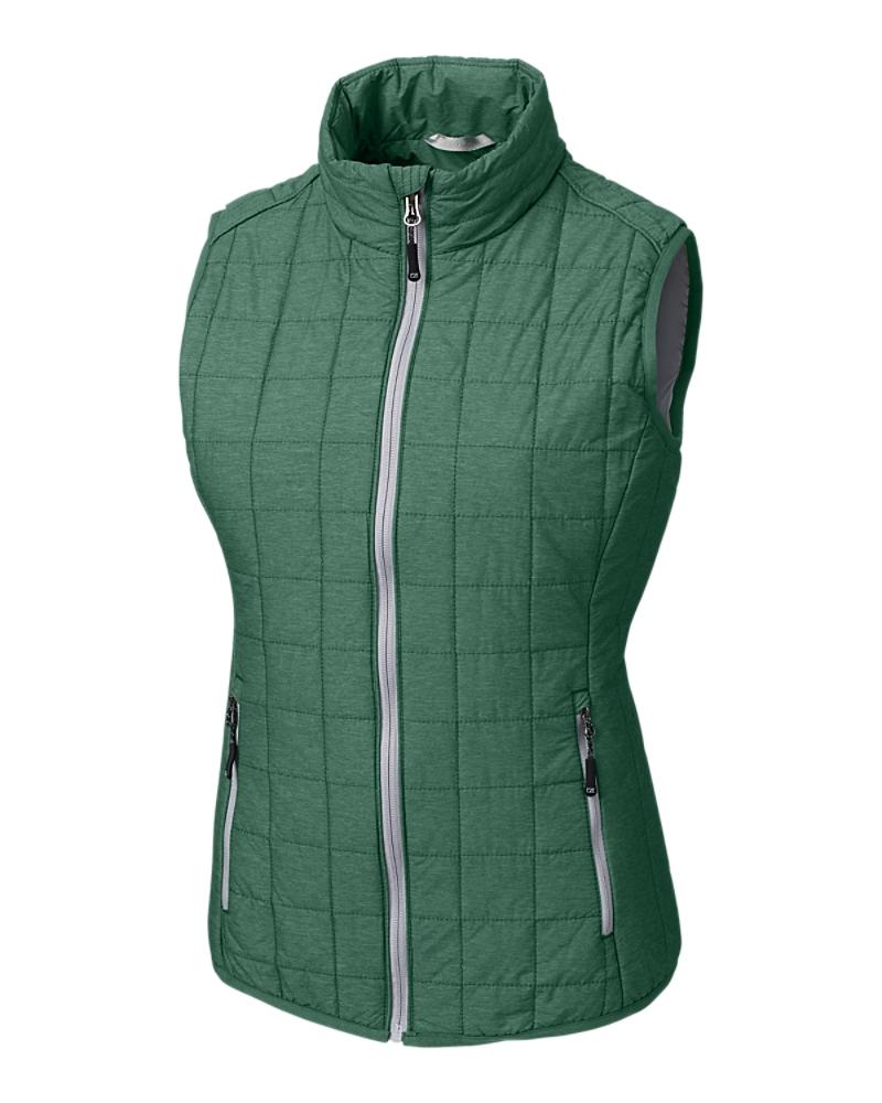 Cutter and Buck Rainier Vest (Women's Cut) - LCO00008 - Hunter Melange