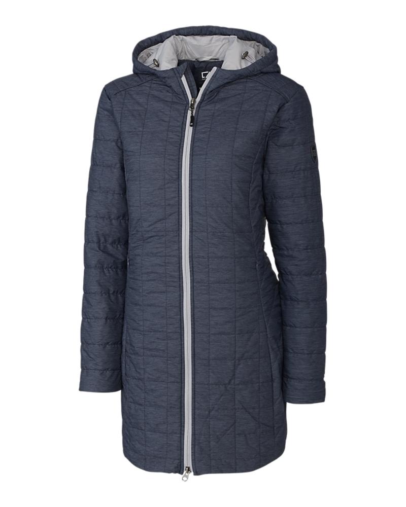 Cutter and Buck Rainier Long Jacket (Women's Cut) - LCO00024 - Anthracite Melange