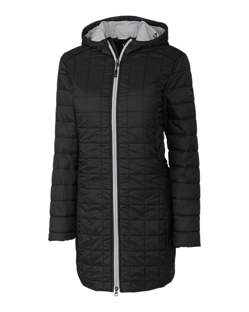 Cutter and Buck Rainier Long Jacket (Women's Cut) - LCO00024 - Black