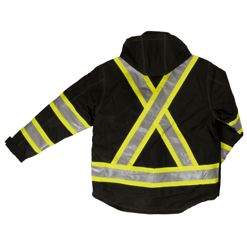 Tough Duck 4-in-1 Safety Jacket - S187 - Black- back