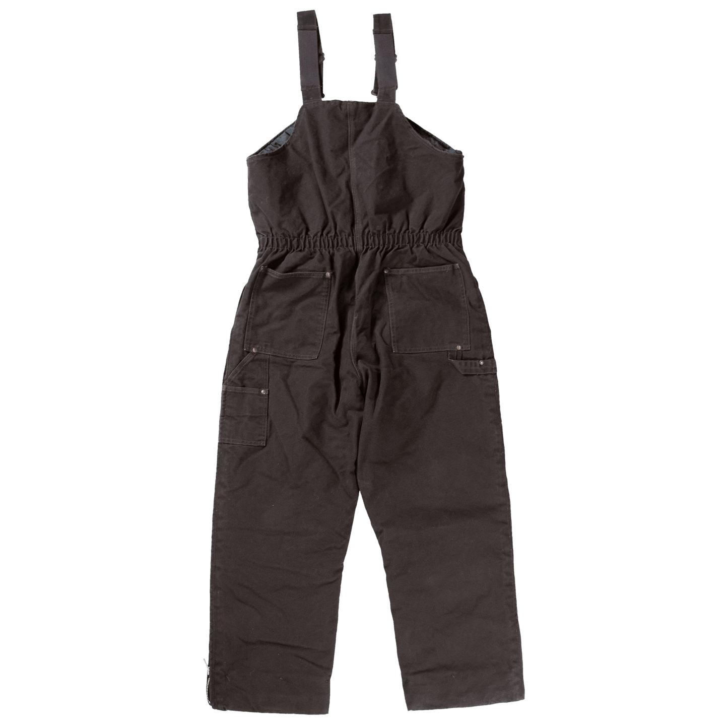 Tough Duck Insulated Bib Overalls - 7537 - Dark Brown - back
