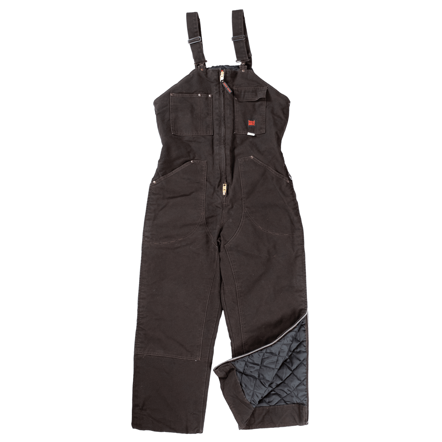 Tough Duck Insulated Bib Overalls - 7537 - Dark Brown