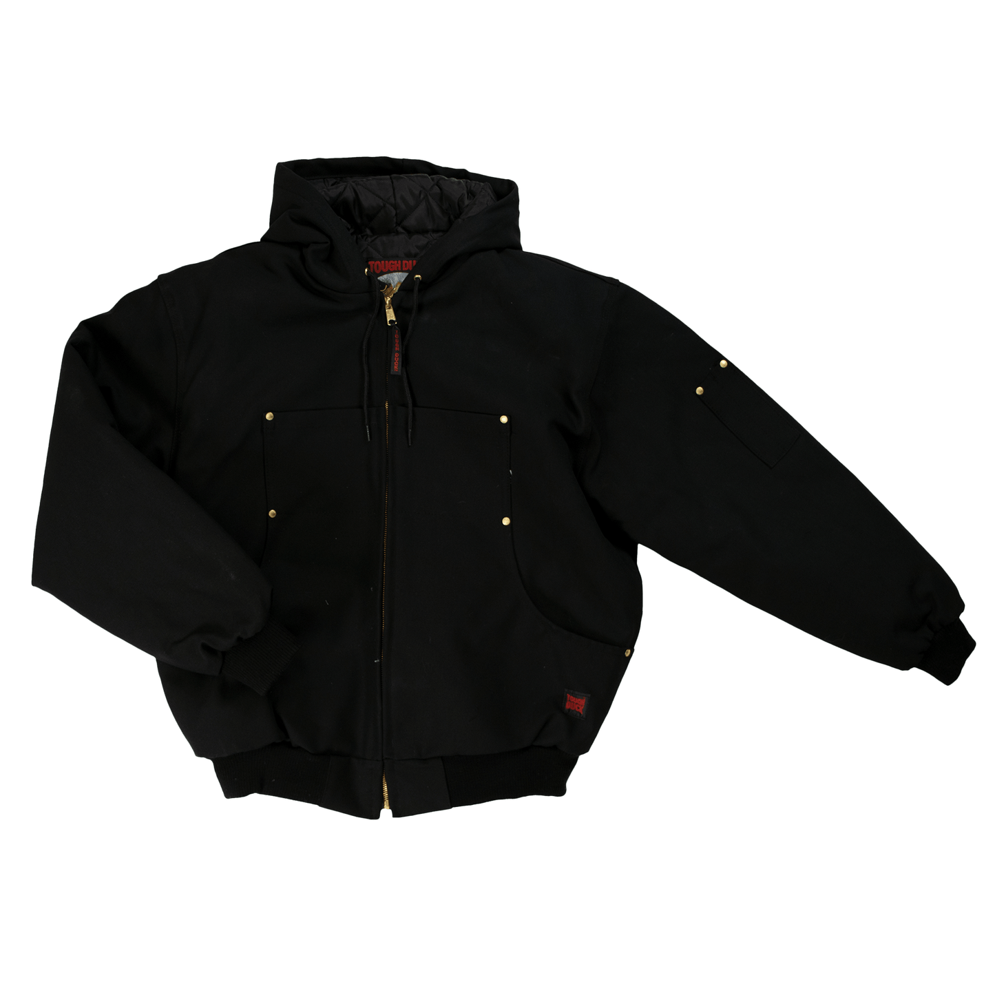 Tough Duck Hooded Bomber Jacket - 5123 - Black