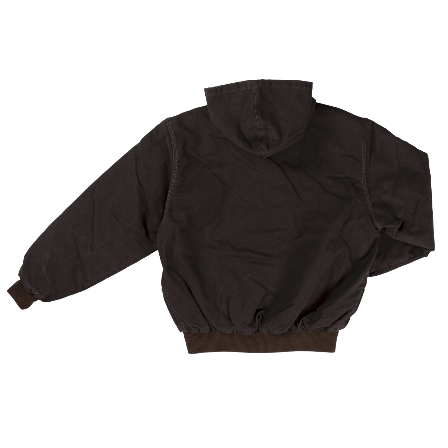 Tough Duck Hooded Bomber Jacket - 5123 - Dark Brown - back