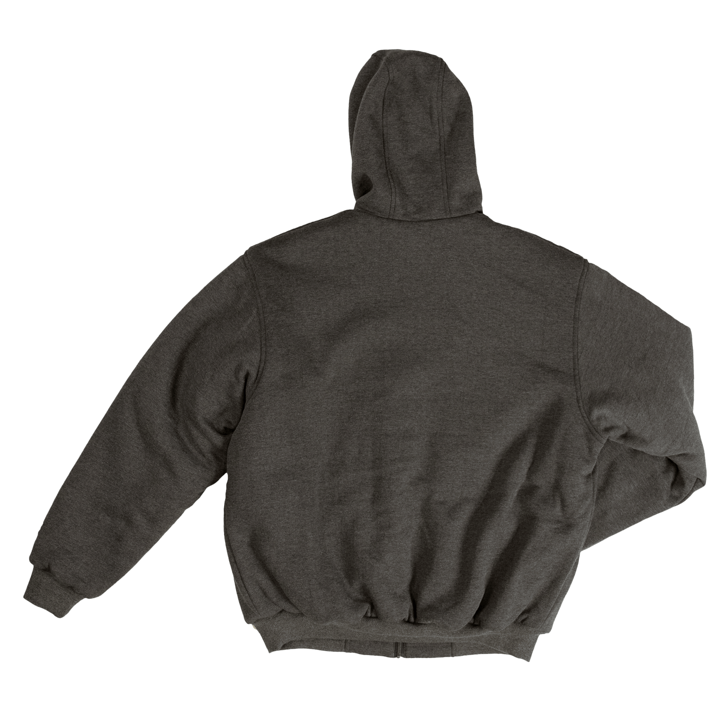 Tough Duck Insulated Zip Hoodie - WJ08 - Charcoal - back