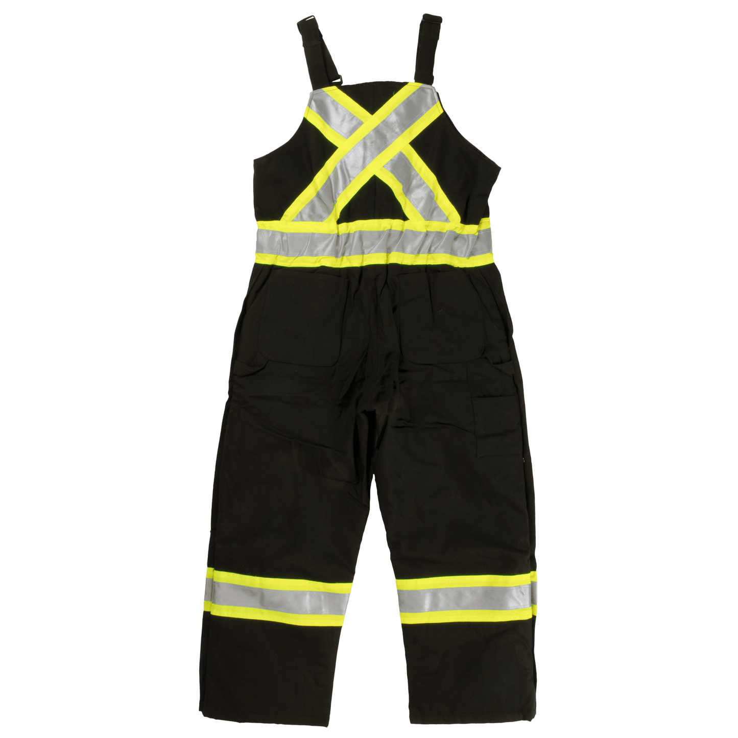 Tough Duck Insulated Safety Overall (Cotton Duck) - S757 - Black - back