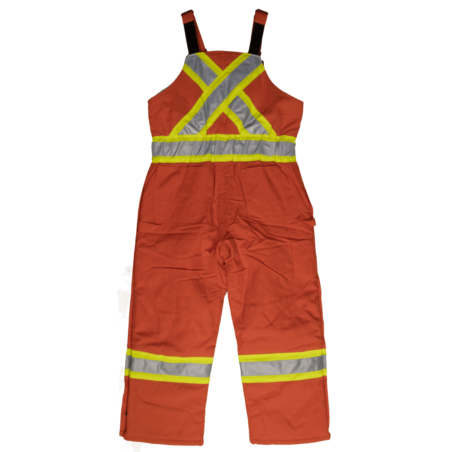 Tough Duck Insulated Safety Overall (Cotton Duck) - S757 - Orange - back