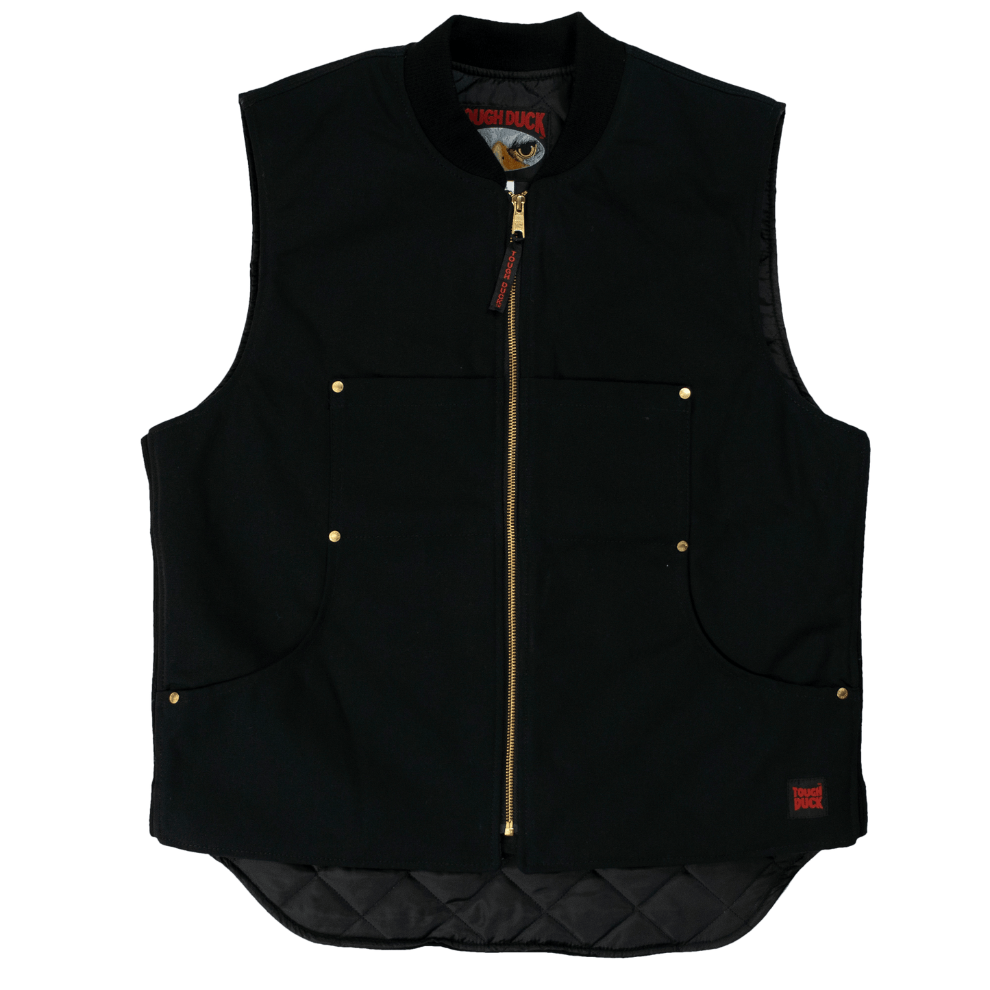 Tough Duck-Tough Duck Cotton Duck Vest-Black-1937-front
