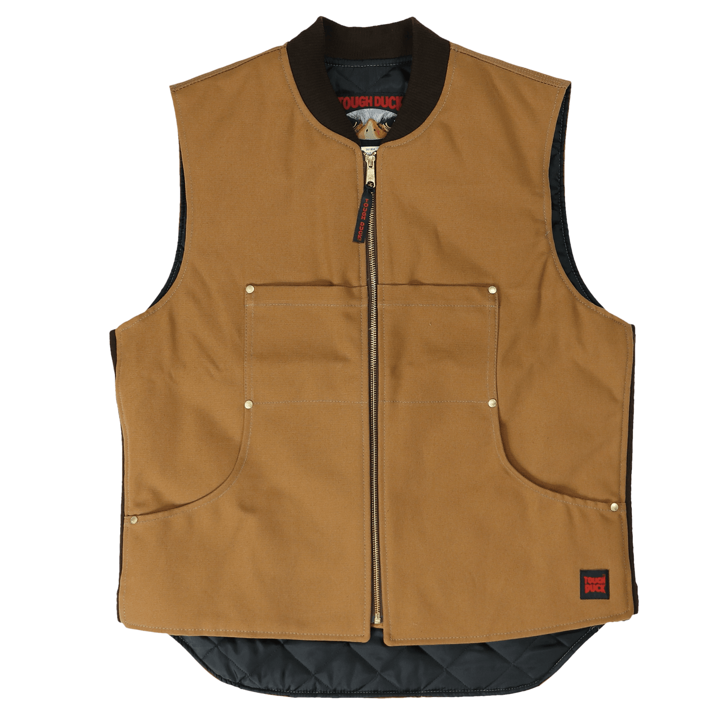 Tough Duck-Tough Duck Cotton Duck Vest-Brown-1937-front