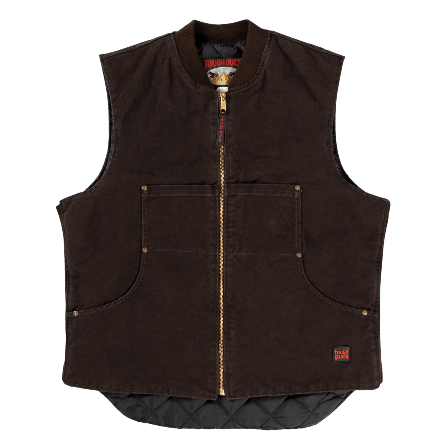 Tough Duck-Tough Duck Cotton Duck Vest-Dark Brown-1937-front