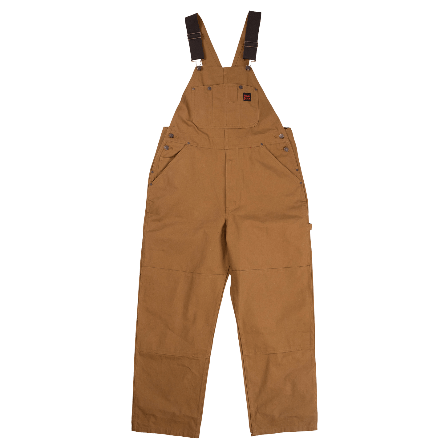 Tough Duck Unlined Bib Overalls - i198 - Brown