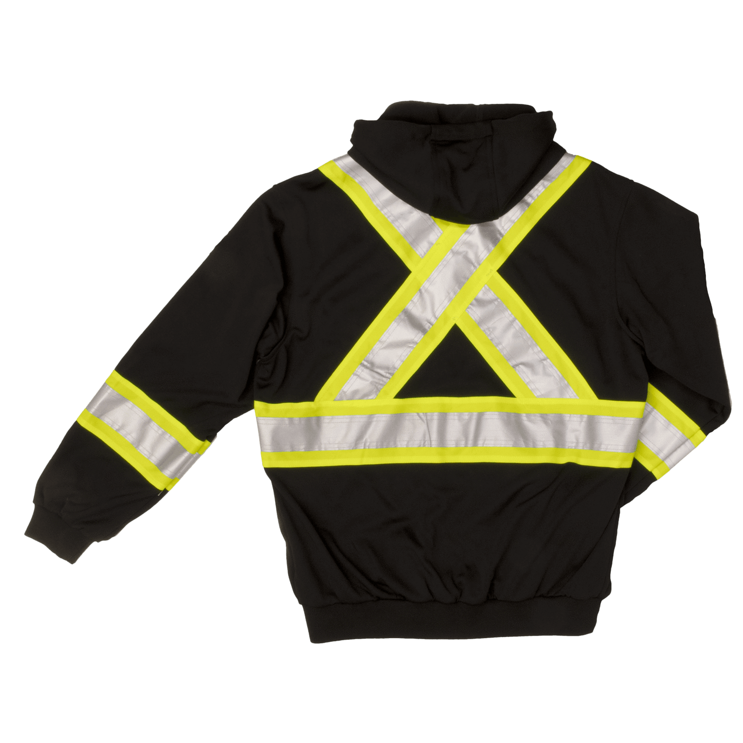 Tough Duck Unlined Safety Hoodie - S494 - Black - back