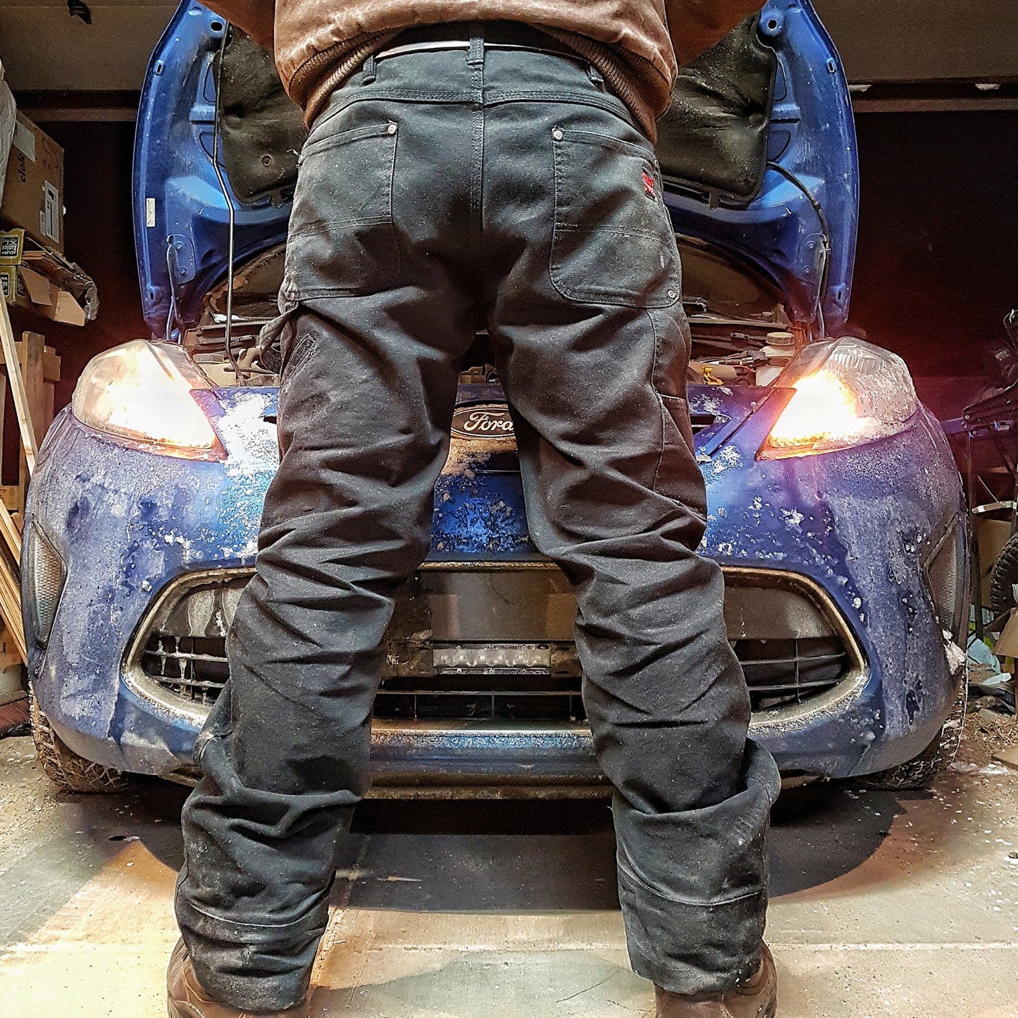 Tough Duck Washed Duck Pants - WP02 - Black - mode
