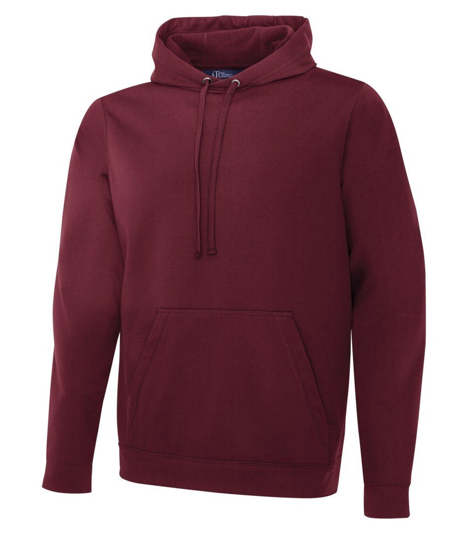 Performance Fleece Sweater: Men's Cut Basic Solid Colours - F2005 - Maroon