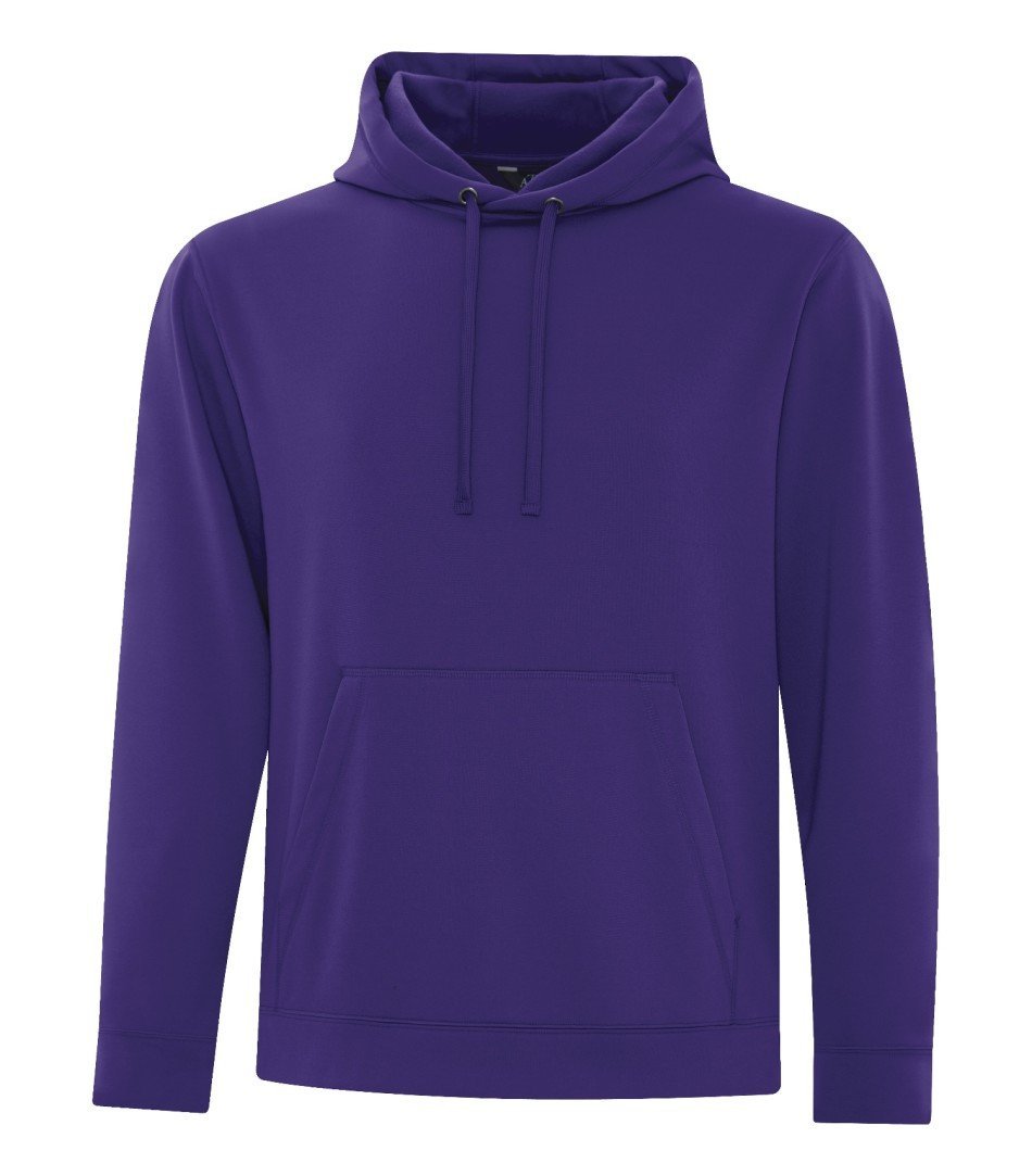 Performance Fleece Sweater: Men's Cut Basic Solid Colours - F2005 - Purple