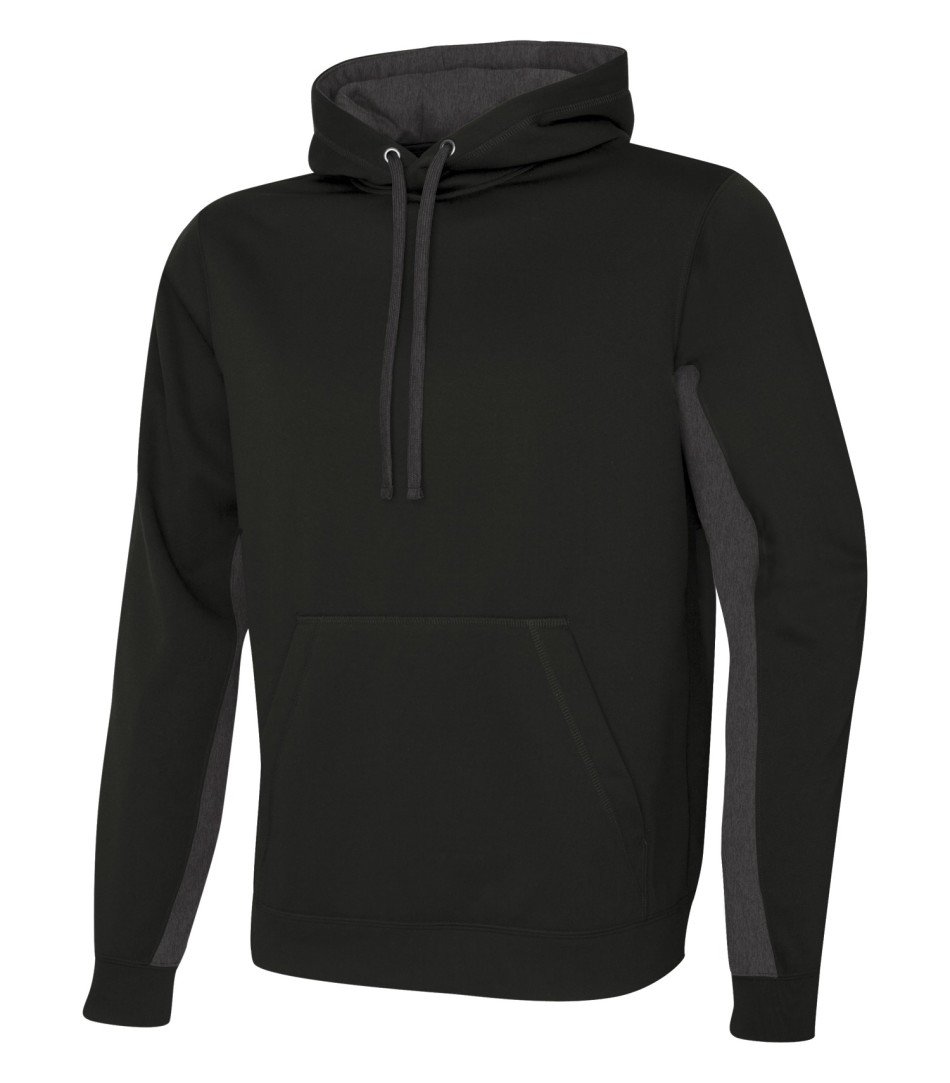 Performance Fleece Sweater: Premium Colour Variations Two Tone - F2011 - Black/Charcoal