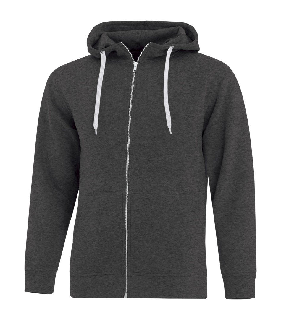 Premium Fleece Sweater: Full Zip - F2018 - Charcoal Heather