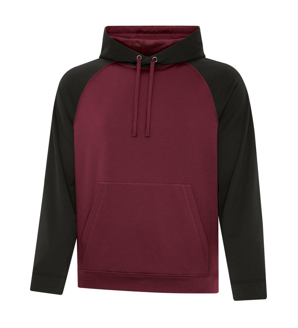Performance Fleece Sweater: Premium Colour Variations Two Tone - F2037 - Maroon