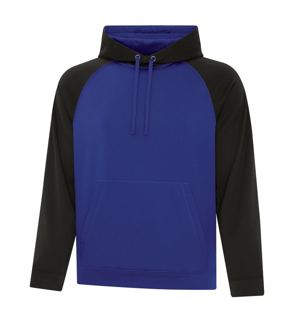 Performance Fleece Sweater: Premium Colour Variations Two Tone - F2037 - True Royal
