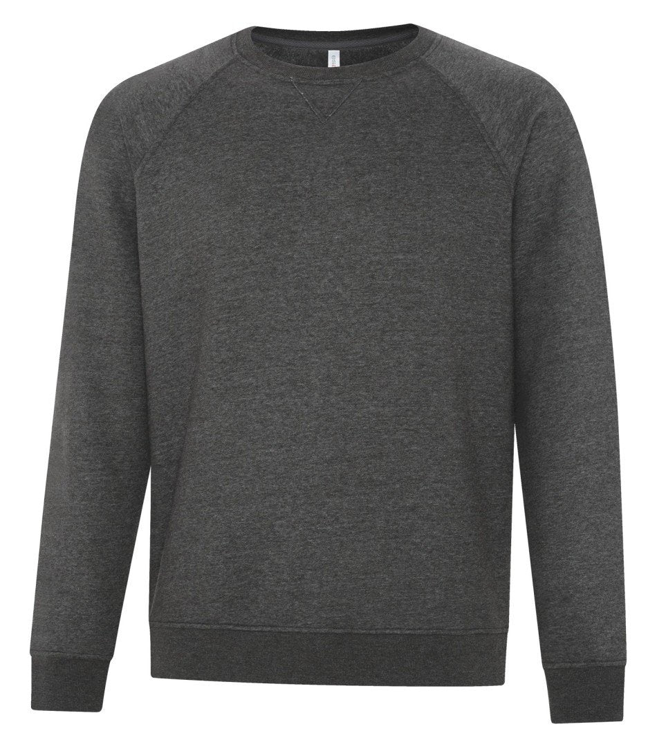 Premium Fleece Sweater: Crew Neck - F2046 - Charcoal