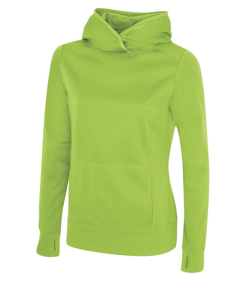 Performance Fleece Sweater: Women's Cut Basic Solid Colours - L2005 - Lime Shock