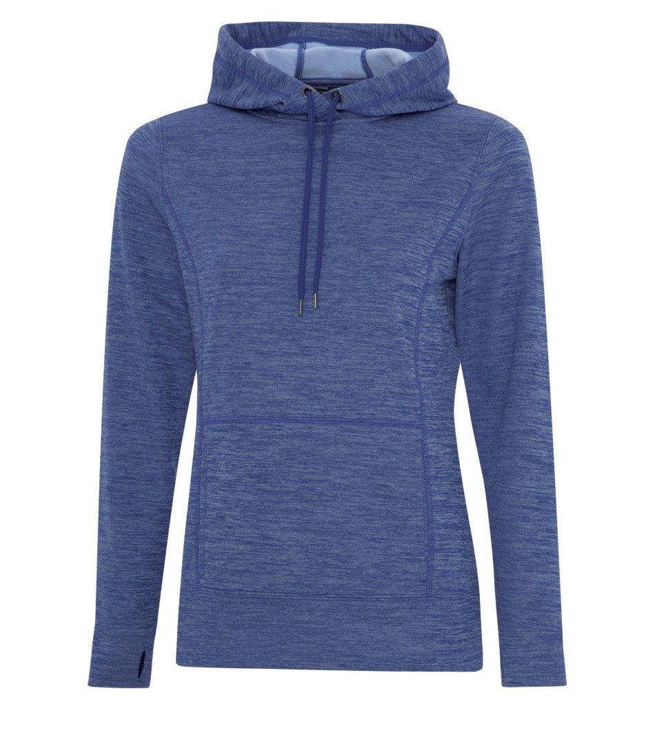Performance Fleece Sweater: Women's Cut Premium Colour Variations Heather Pattern - L2033 - True Royal