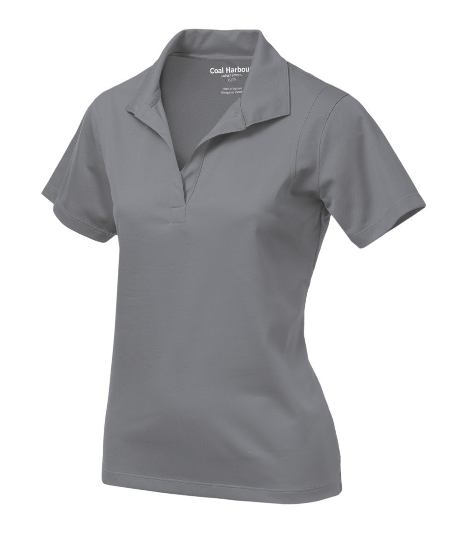 Basic Polo Shirt: Women's Cut Snag Resistant - L445 - Grey Concrete