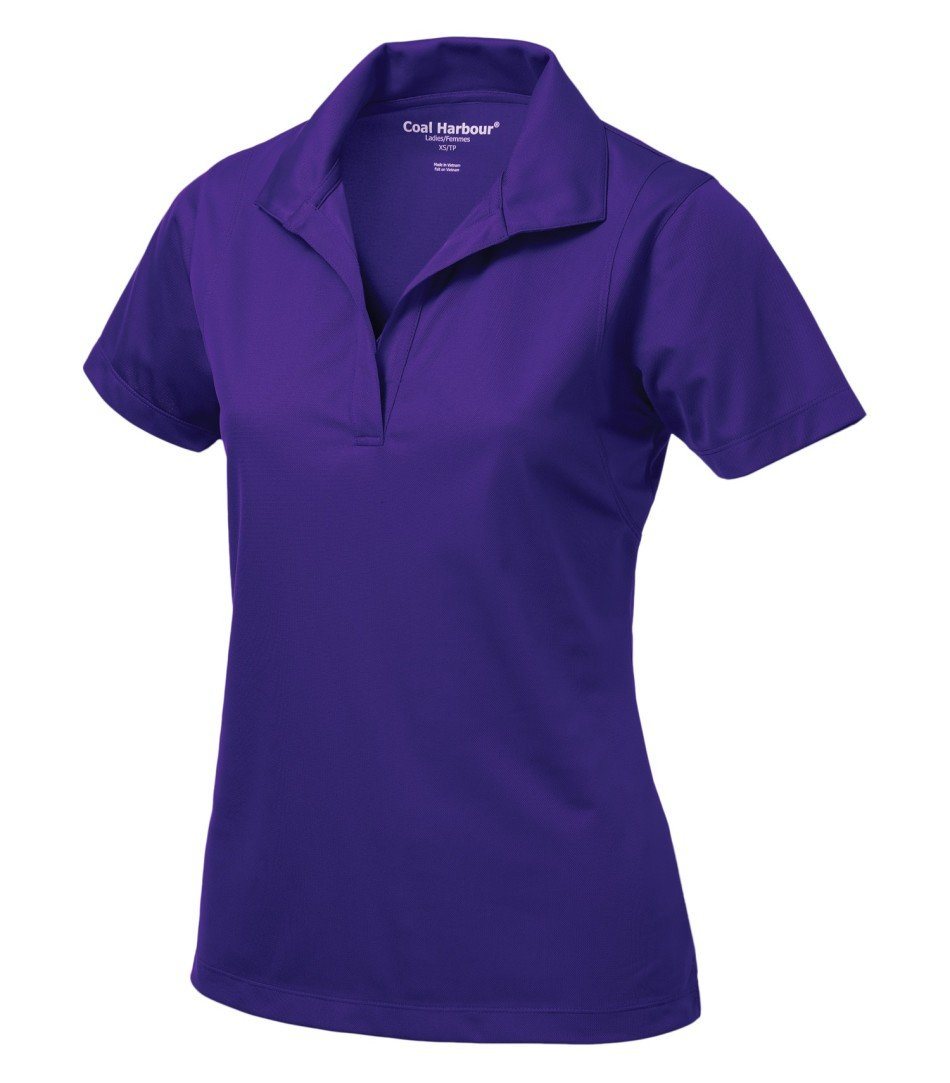 Basic Polo Shirt: Women's Cut Snag Resistant - L445 - Purple