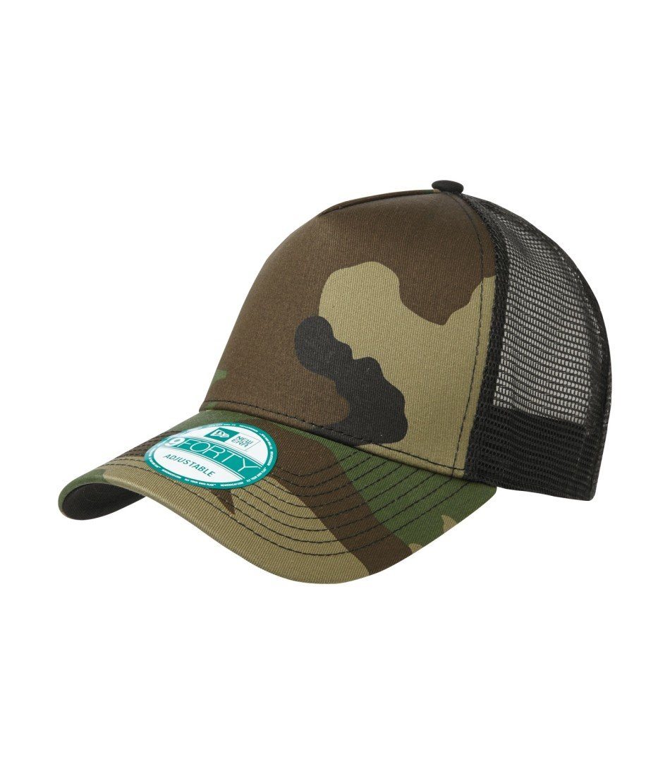 New Era Caps: Trucker Mesh - NE205 - Camo/Black