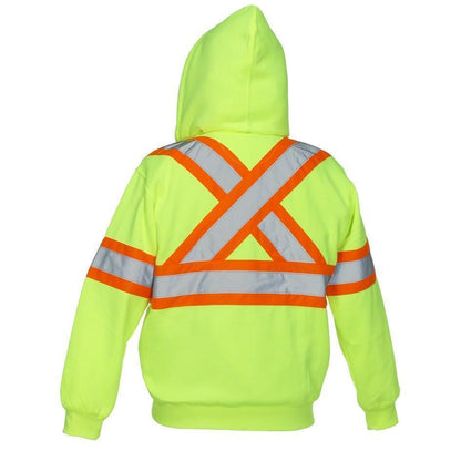 Forcefield - Safety Hoodie - 024-P834JLYDM - Lime - back