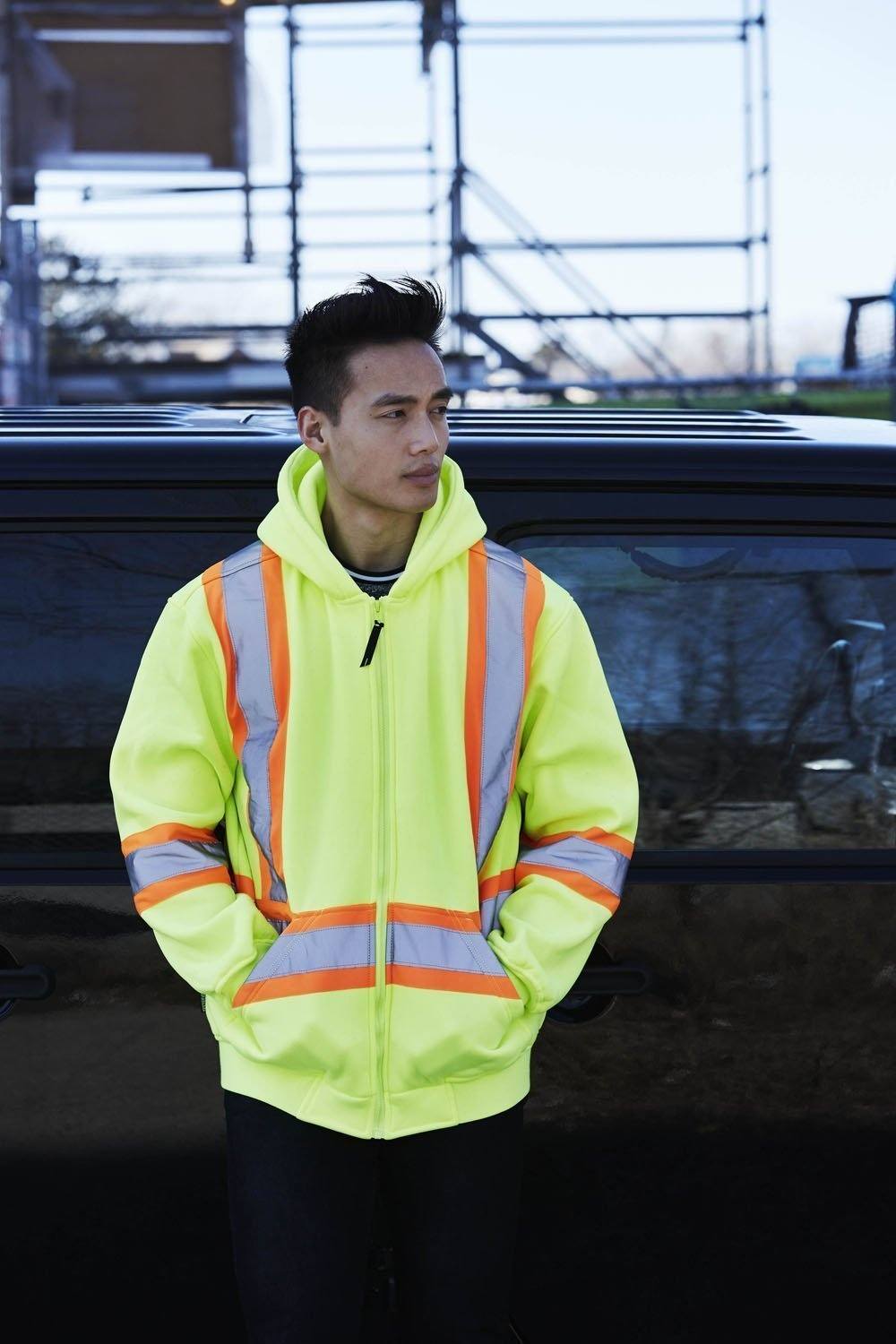 Forcefield - Safety Hoodie - 024-P834JLYDM - Lime - model