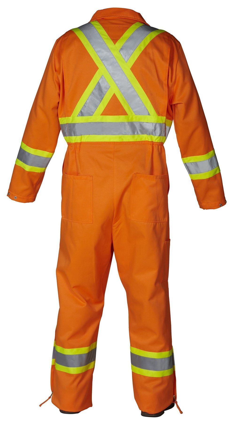 Forcefield - Safety Unlined Bib Coverall - 024-OR145 - Orange - back