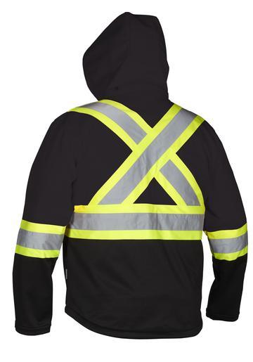 Forcefield - Safety Softshell Jacket - 023-EN148BK - Black - back