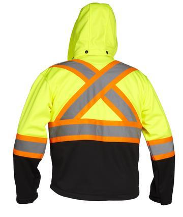 Forcefield - Safety Softshell Jacket - 023-EN148LY - Lime - back