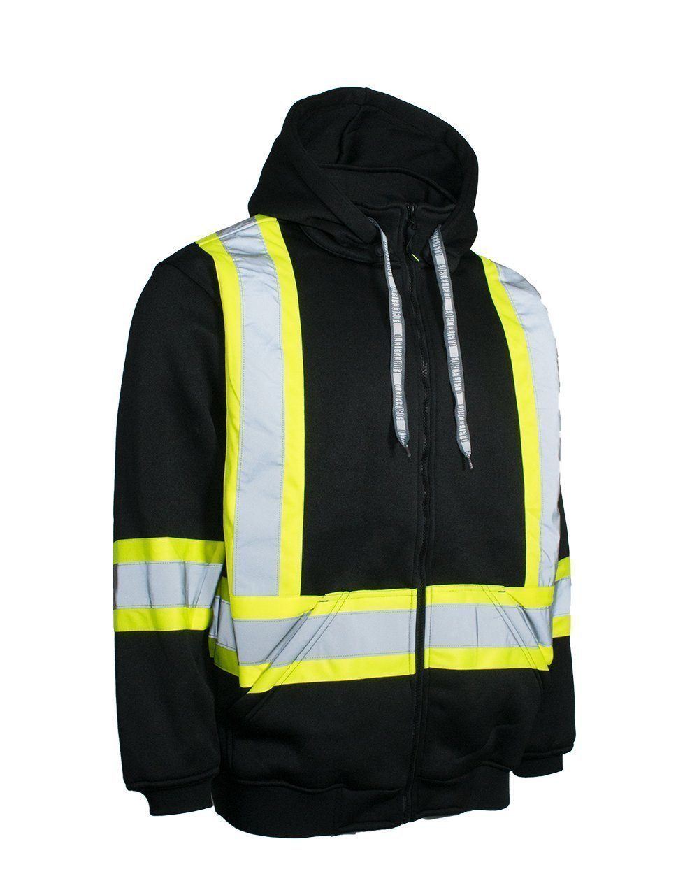 Forcefield - Safety Hoodie with Quilted Liner - 024-P814QBK - Black