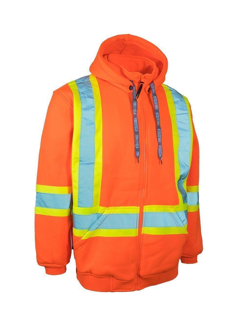 Forcefield - Safety Hoodie with Quilted Liner - 024-P814QOR - Orange