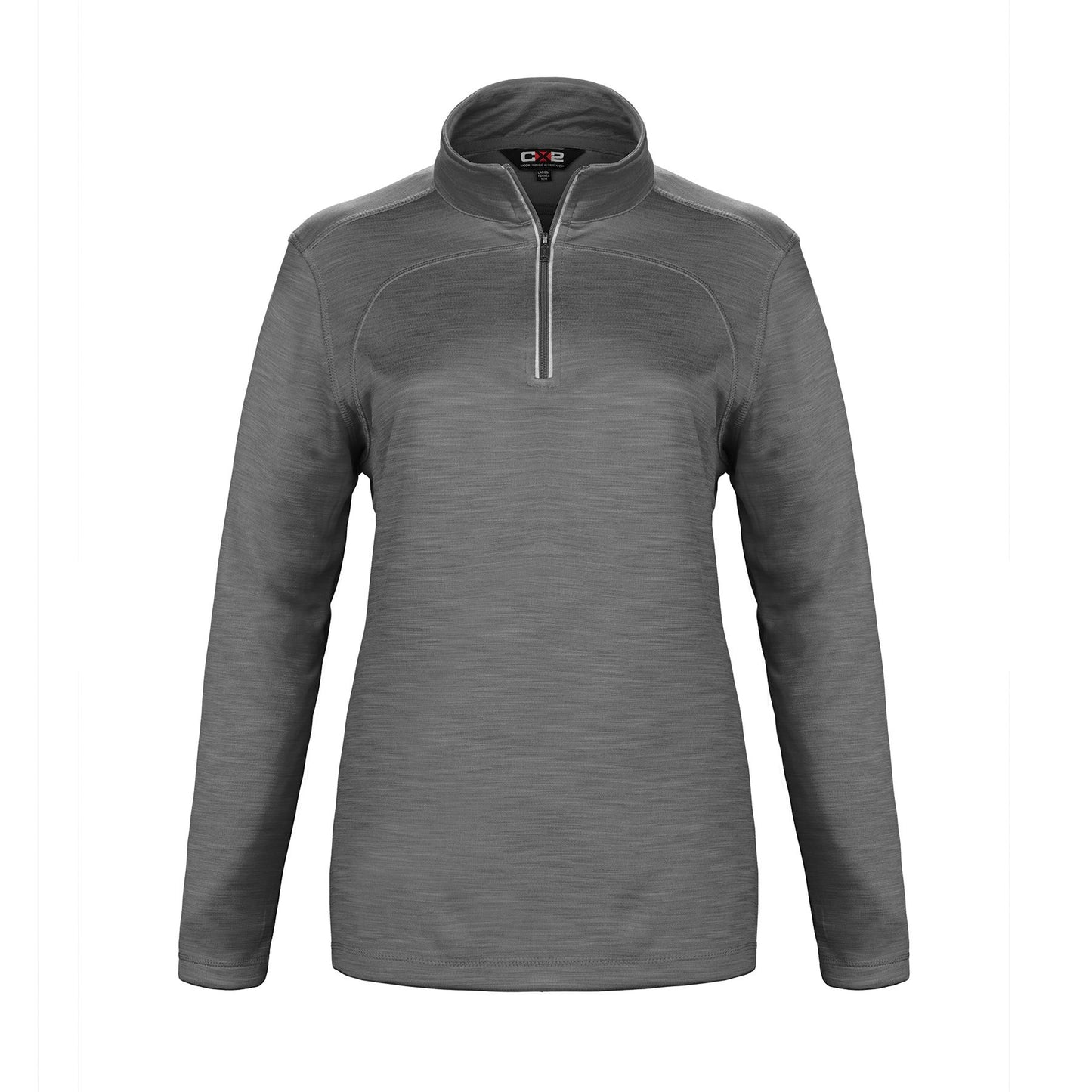Canada Sportswear  - Lightweight Zip Sweater: Women's Cut Quarter Zip - L00876 - Grey