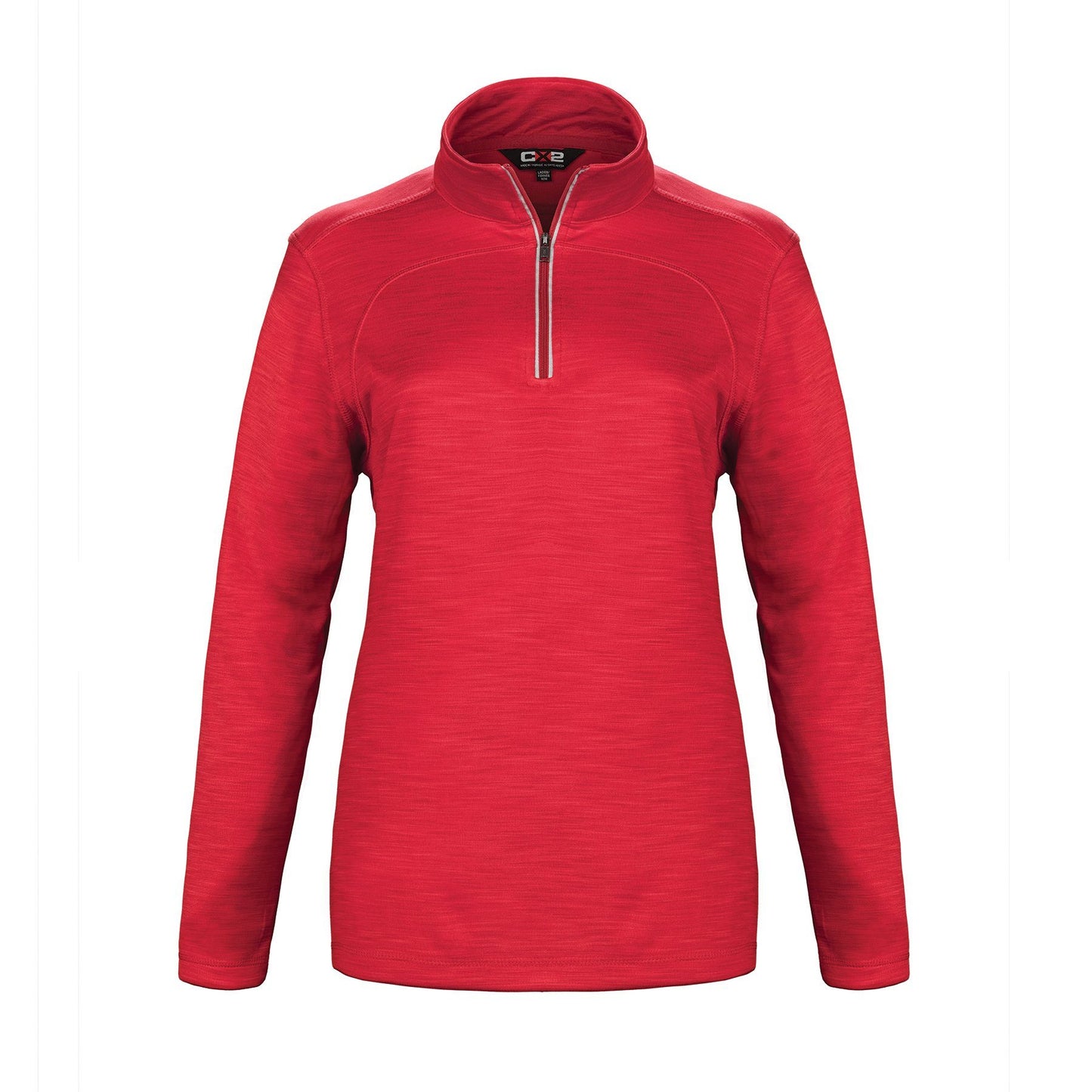 Canada Sportswear  - Lightweight Zip Sweater: Women's Cut Quarter Zip - L00876 - Red