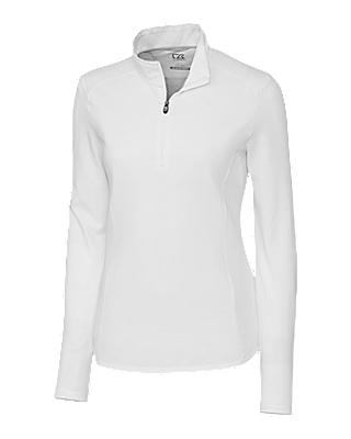 Cutter and Buck Advantage Mock Half-Zip Sweater (Women's Cut) - LCK00032 - White