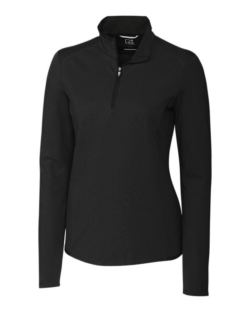 Cutter and Buck Advantage Mock Half-Zip Sweater (Women's Cut) - LCK00032 - Black