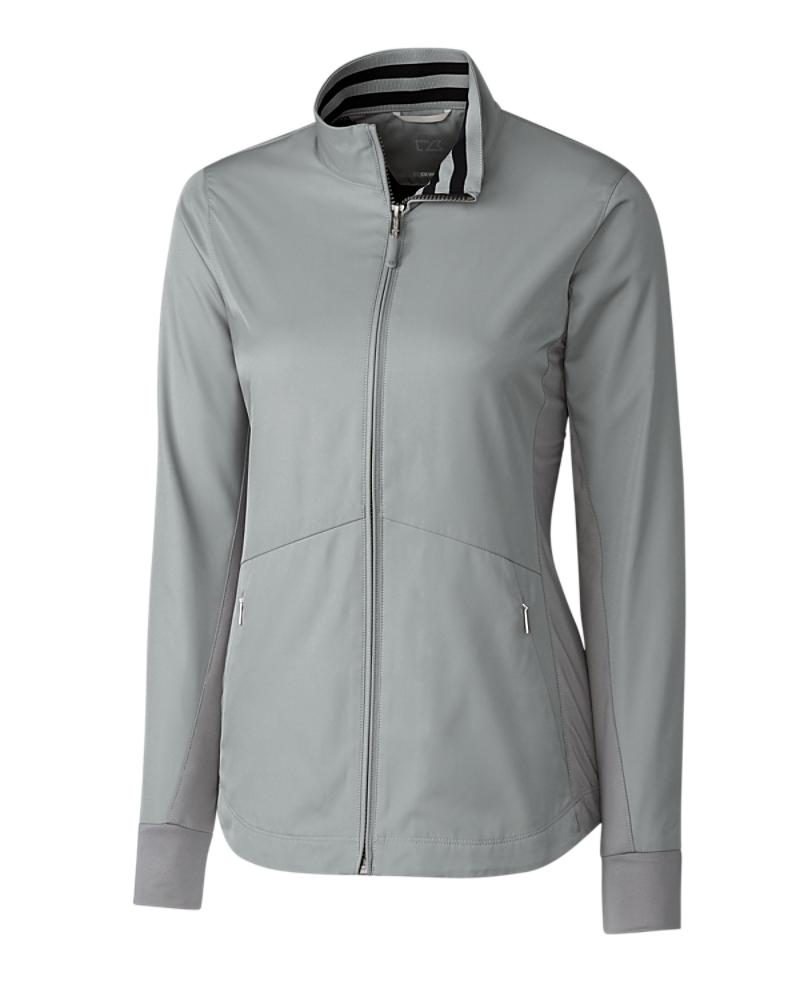 LCO00005- Cutter And Buck Ladies- Oxide- Nine Iron Full Zip Jacket