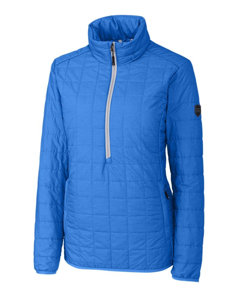 Cutter and Buck Rainier Half Zip Popover (Women's Cut) - LCO00022 - Blue Melange