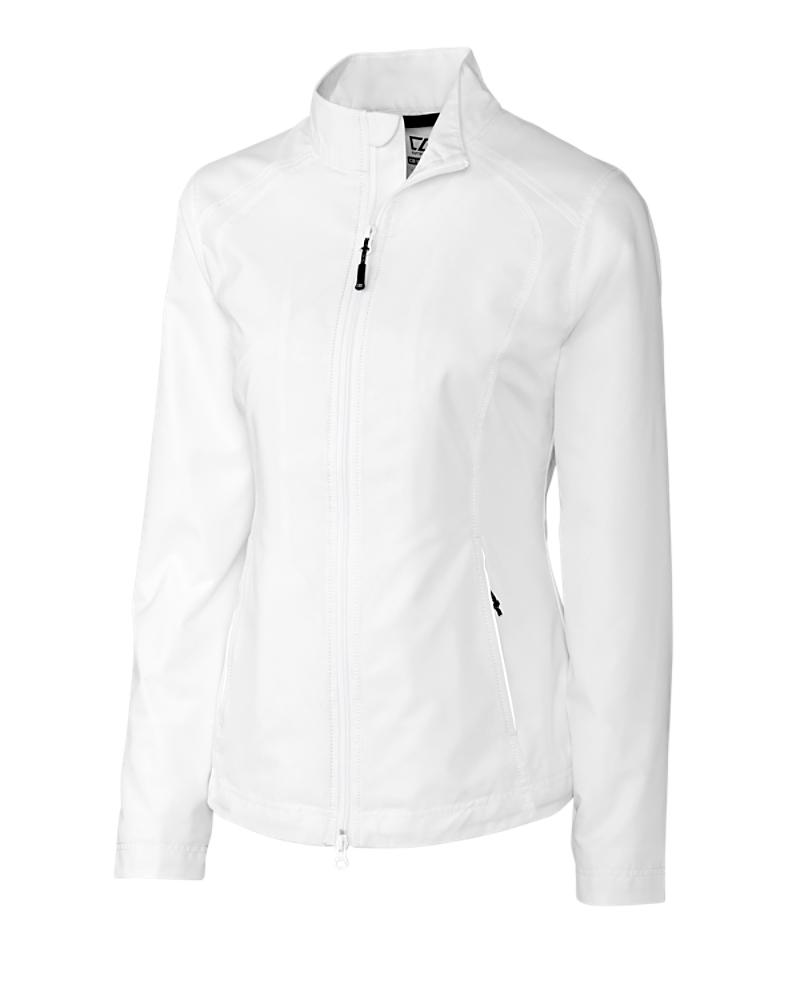 LCO01211 - Cutter and Buck ladies - White - Beacon full zip jacket