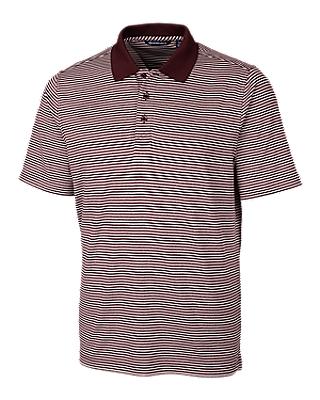 Cutter and Buck Forge Tonal Stripe Polo - MCK00113 - Bordeaux