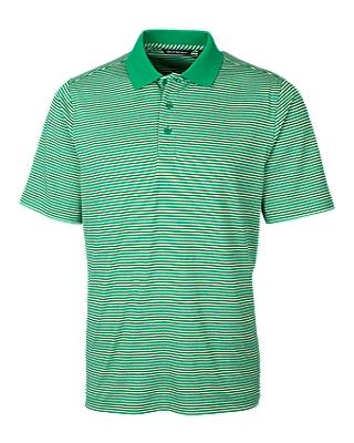 Cutter and Buck Forge Tonal Stripe Polo - MCK00113 - Kelly Green