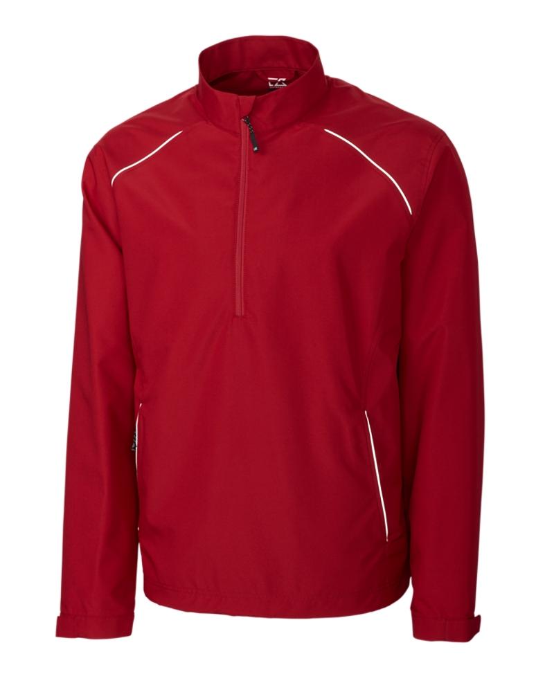 MCO00922 - Cutter and Buck - Cardinal Red- Beacon half zip jacket