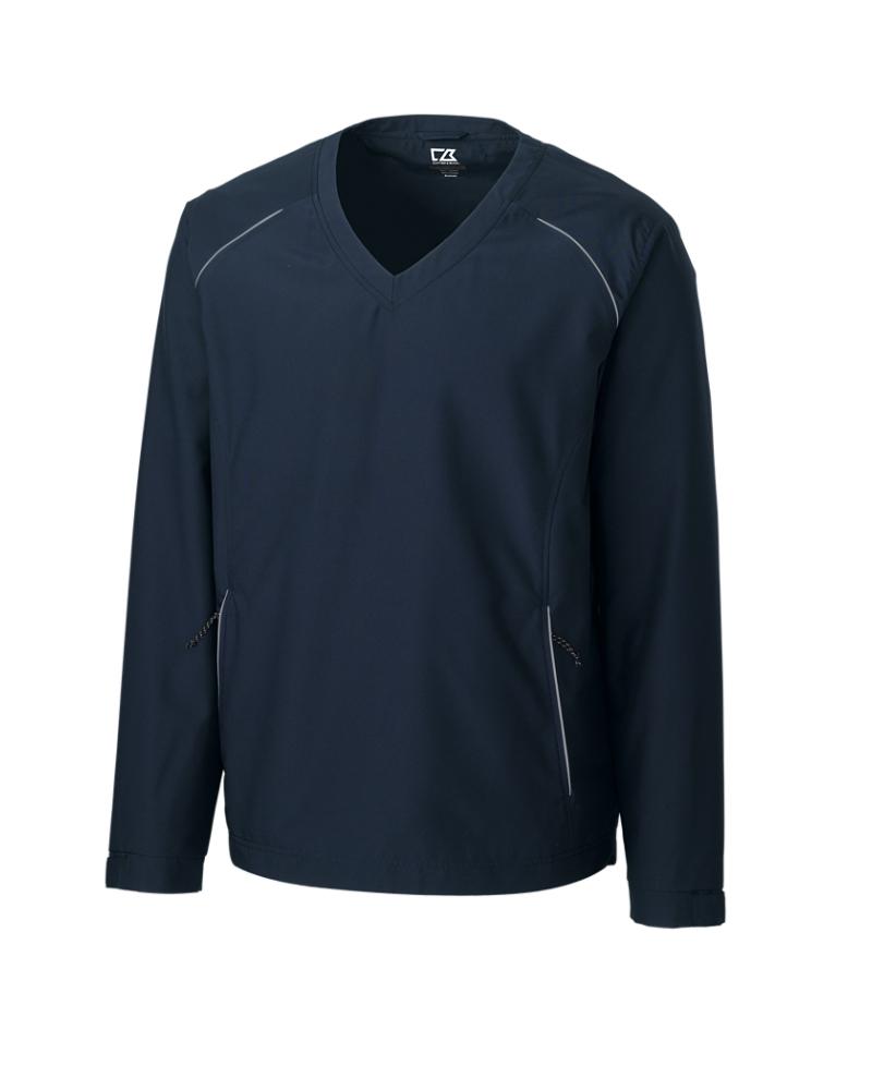 Cutter and Buck Beacon V-Neck Windshirt - MCO00924 - Navy Blue