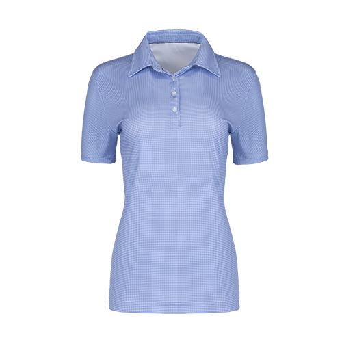 Canada Sportswear  - Patterned Dry Fit Polo Shirt: Women's Cut - S05801 - Light Blue